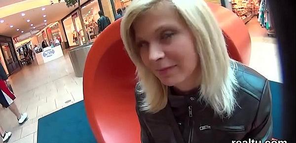  Striking czech teenie is seduced in the hypermarket and rode in pov